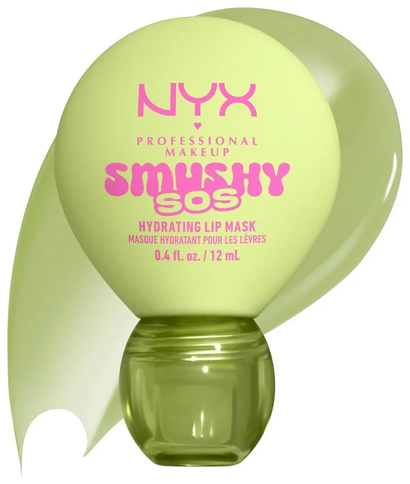 Lippenpflegemittel SMUSHY SOS GLOSSSY LIP BALM, pflege, getönte Farbe und professioneller Shine, alles in einem de NYX Professional Makeup en Vert – photo du produit 4 sur 5