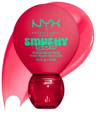 Lippenpflegemittel SMUSHY SOS GLOSSSY LIP BALM, pflege, getönte Farbe und professioneller Shine, alles in einem van NYX Professional Makeup in Rood – productfoto 4 van 5