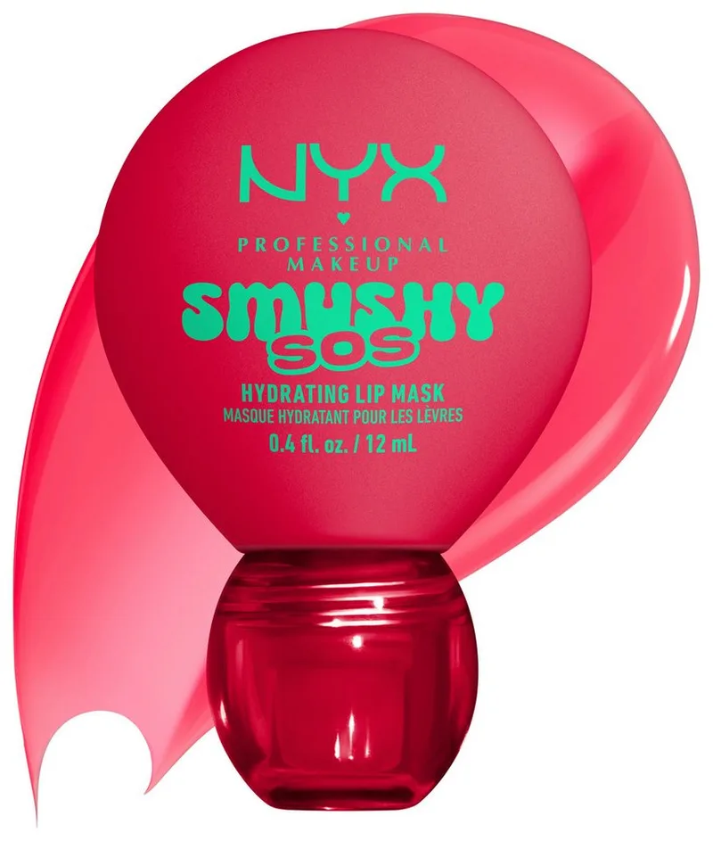 Lippenpflegemittel SMUSHY SOS GLOSSSY LIP BALM, pflege, getönte Farbe und professioneller Shine, alles in einem van NYX Professional Makeup in Rood – productfoto 4 van 5