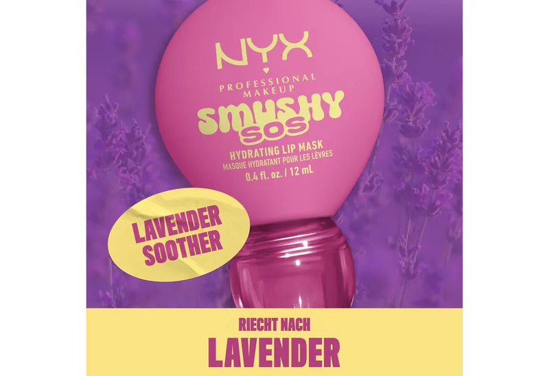 Lippenpflegemittel SMUSHY SOS GLOSSSY LIP BALM, pflege, getönte Farbe und professioneller Shine, alles in einem de NYX Professional Makeup en Violet – photo du produit 3 sur 5