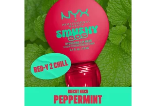 Lippenpflegemittel SMUSHY SOS GLOSSSY LIP BALM, pflege, getönte Farbe und professioneller Shine, alles in einem van NYX Professional Makeup in Rood – productfoto 3 van 5