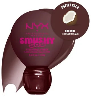 Lippenpflegemittel SMUSHY SOS GLOSSSY LIP BALM, pflege, getönte Farbe und professioneller Shine, alles in einem de NYX Professional Makeup en Marron – photo du produit 2 sur 5