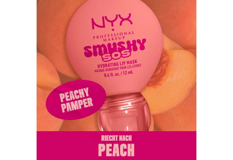 Lippenpflegemittel SMUSHY SOS GLOSSSY LIP BALM, pflege, getönte Farbe und professioneller Shine, alles in einem by NYX Professional Makeup in Orange – product photo 3 of 5