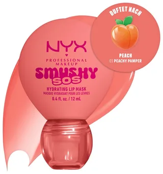 Lippenpflegemittel SMUSHY SOS GLOSSSY LIP BALM, pflege, getönte Farbe und professioneller Shine, alles in einem by NYX Professional Makeup in Orange – product photo 2 of 5