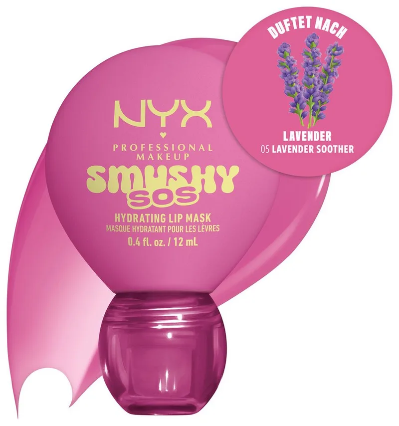 Lippenpflegemittel SMUSHY SOS GLOSSSY LIP BALM, pflege, getönte Farbe und professioneller Shine, alles in einem de NYX Professional Makeup en Violet – photo du produit 2 sur 5