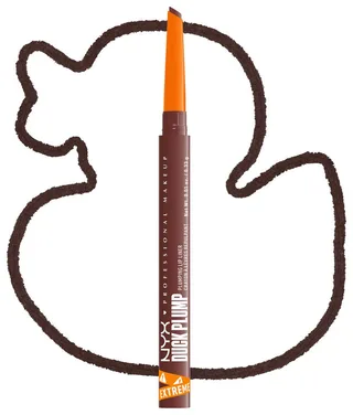 Lippenstift DUCK PLUMP PLUMPING LIP LINER, zaubert maximal pralle Lippen von NYX Professional Makeup in Braun – Produktfoto 3 von 5