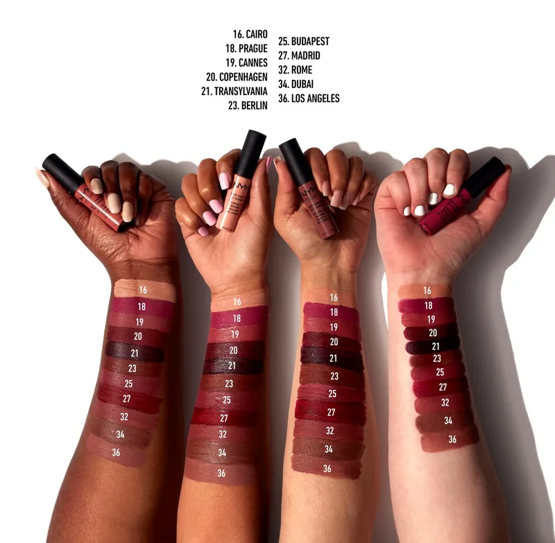 Lippenstift SOFT MATTE LIP CREAM, leichter, cremiger Lippenstift und mattem Finish fra NYX Professional Makeup i Orange – produktbillede 4 af 5