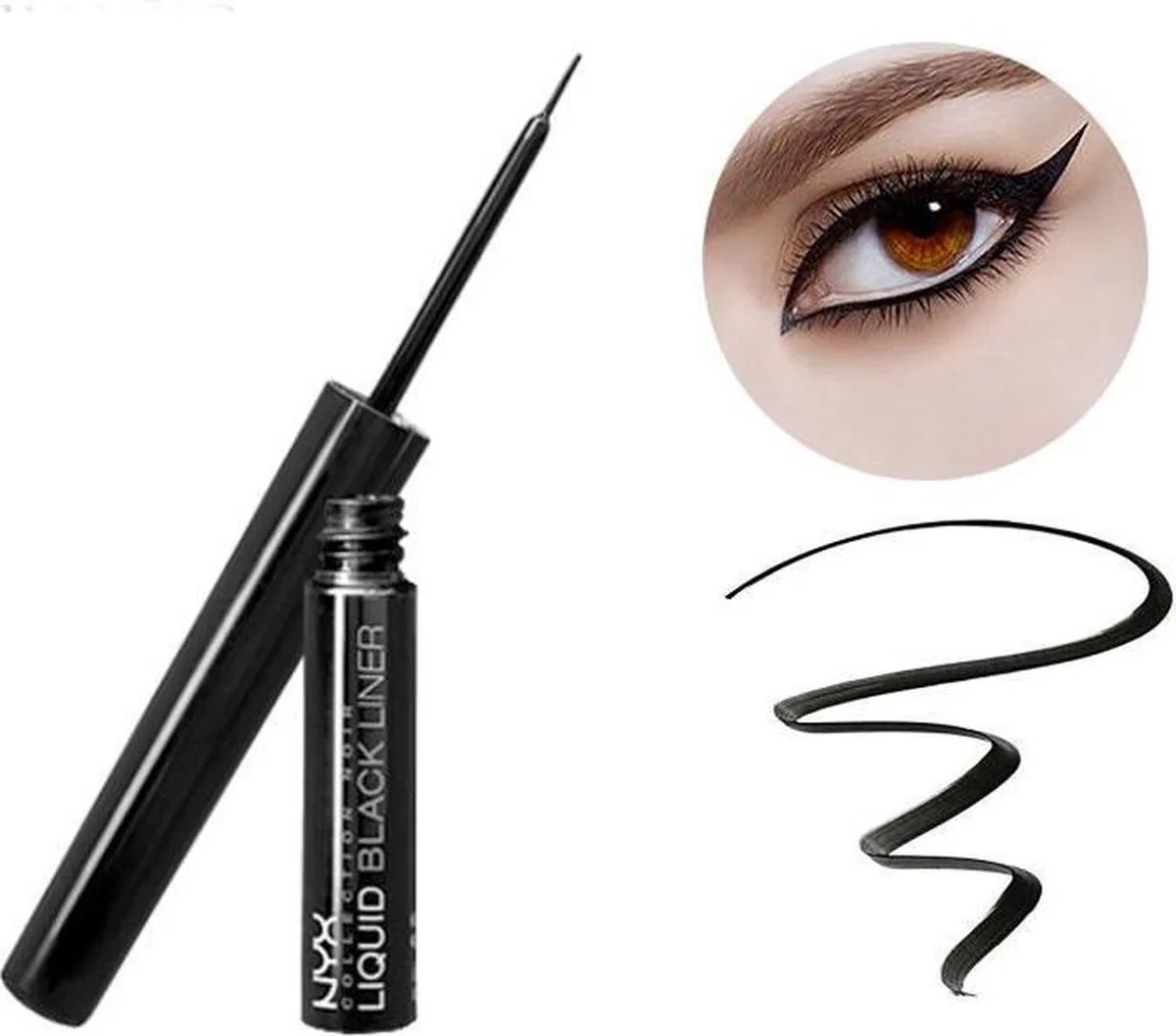 Liquid Black Eyeliner - BEL06 by NYX Professional Makeup in Black – product photo
