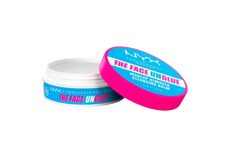 Make-up-Entferner THE FACE UNGLUE CLEANSING BALM, für ein weiches, sauberes und hydriertes Finish fra NYX Professional Makeup i Hvid – produktbillede 1 af 5