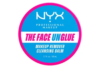 Make-up-Entferner THE FACE UNGLUE CLEANSING BALM, für ein weiches, sauberes und hydriertes Finish fra NYX Professional Makeup i Hvid – produktbillede 2 af 5