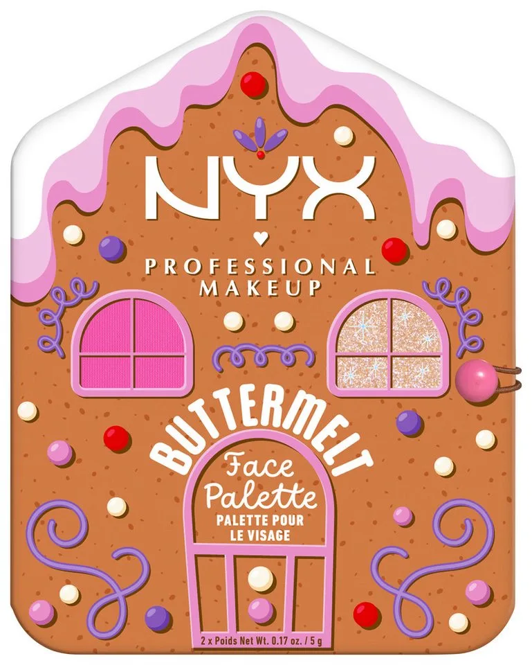 Make-up Set BUTTERMELT FACE PALETTE von NYX Professional Makeup in Gold – Produktfoto