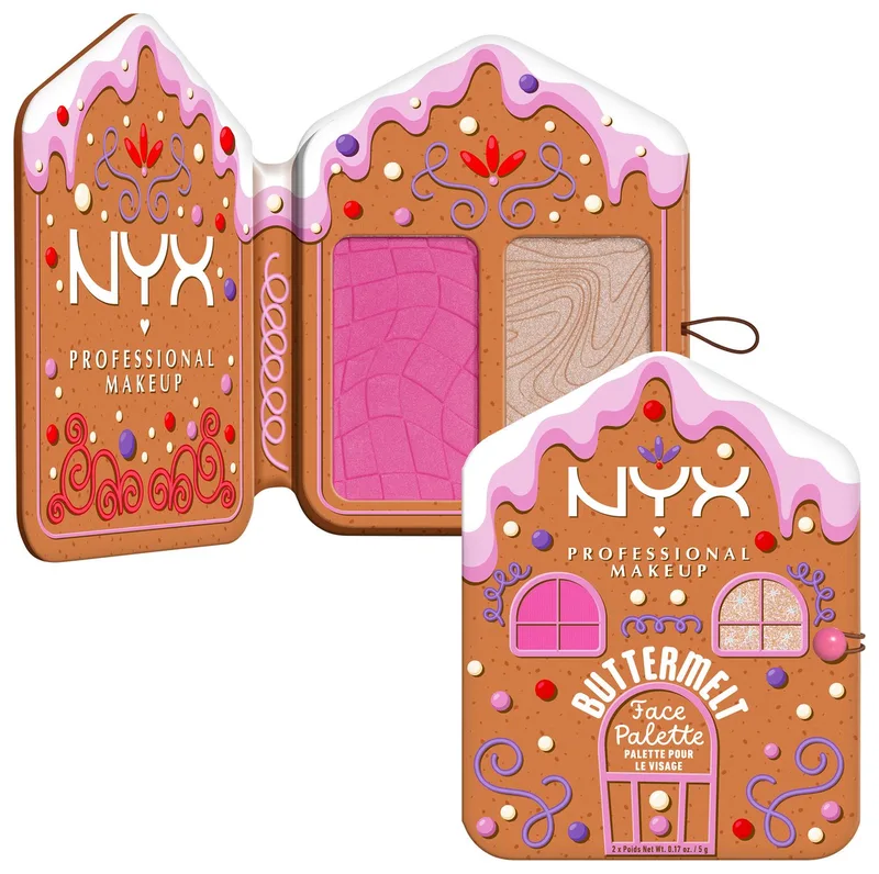 Make-up Set BUTTERMELT FACE PALETTE von NYX Professional Makeup in Rosa – Produktfoto 3 von 4