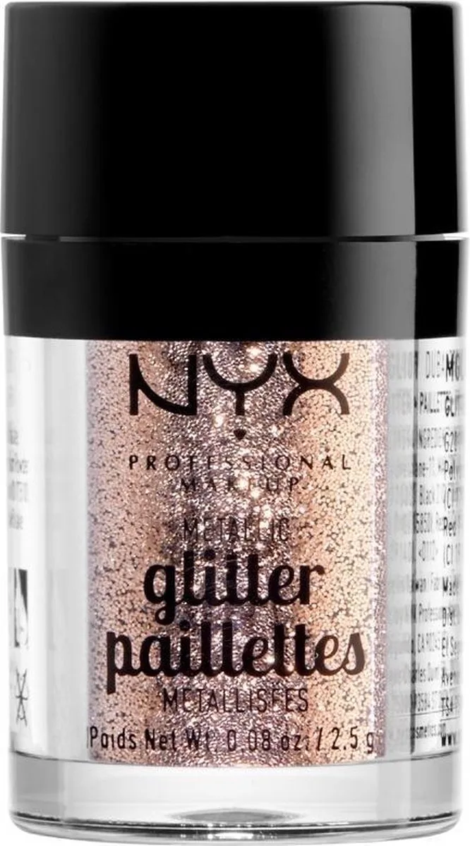 Metallic Glitter - Goldstone - Glitter - 2,5 gr van NYX Professional Makeup in Goud – productfoto