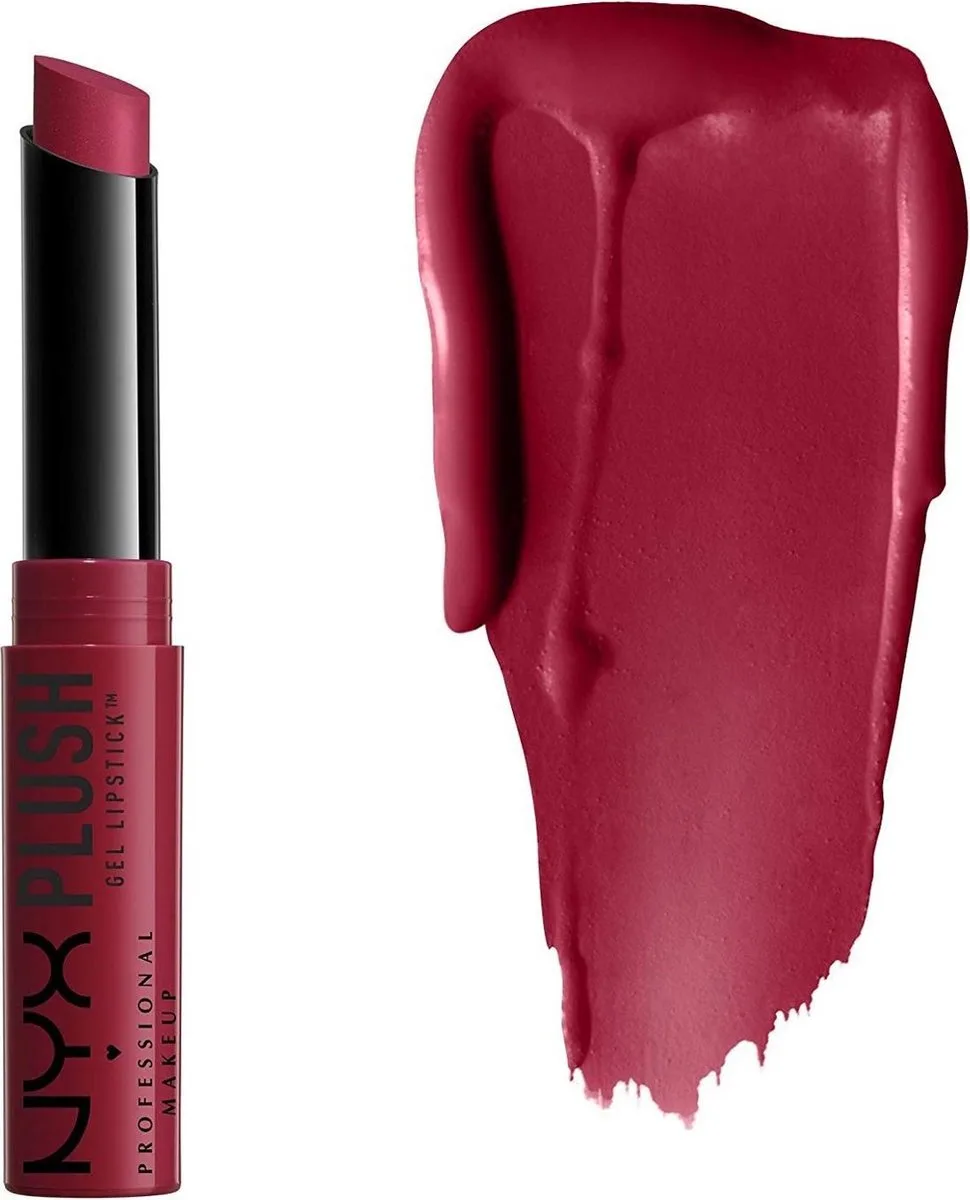 Plush Gel Lipstick - PGLS01 Sacred Mix by NYX Professional Makeup in Red – product photo