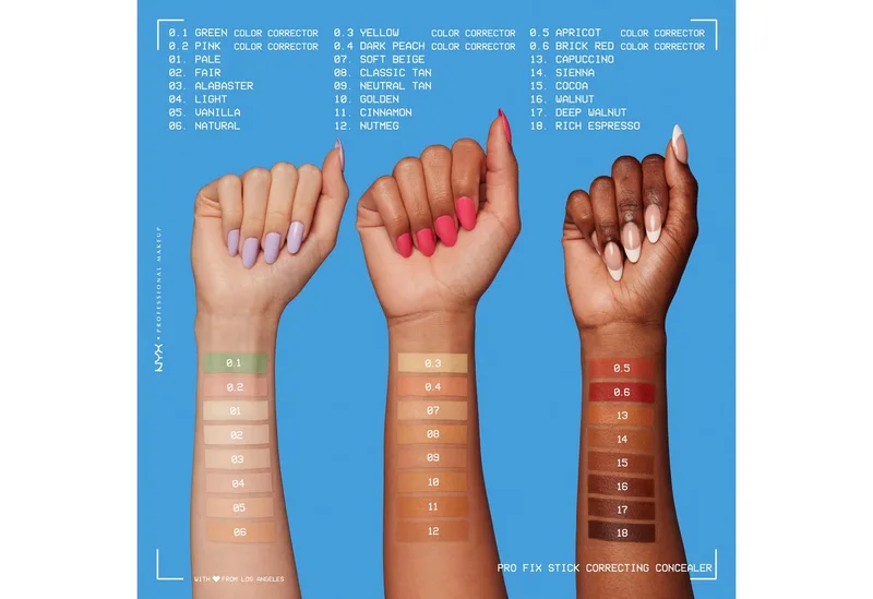 Pro Fix Stick Correcting Concealer Concealer van NYX Professional Makeup in Nude, 2 g – productfoto 3 van 5