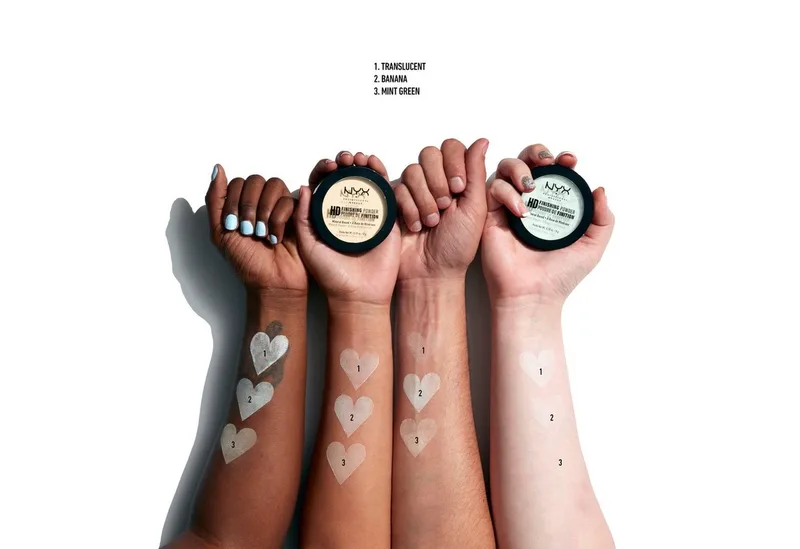 Puder High Definition Finishing Powder, Fixierpuder, ölabsondierende Wirkung, langanhaltend, mattes Finish. fra NYX Professional Makeup i Gul – produktbillede 4 af 5