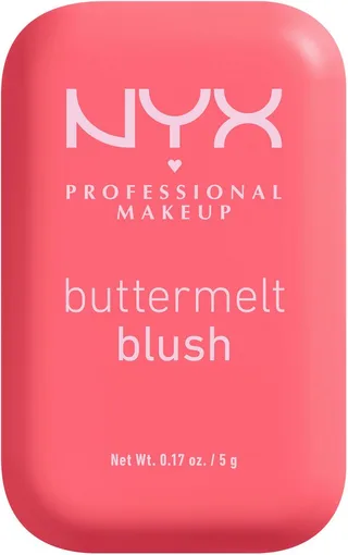 Rouge BUTTERMELT BLUSH, verschmilzt wie ein Puder, lässt sich wie Butter verblenden fra NYX Professional Makeup i Rød – produktbillede 2 af 5