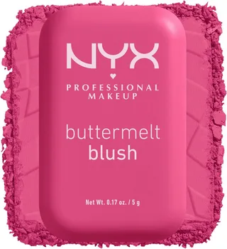 Rouge BUTTERMELT BLUSH, verschmilzt wie ein Puder, lässt sich wie Butter verblenden fra NYX Professional Makeup i Lyserød – produktbillede 1 af 5