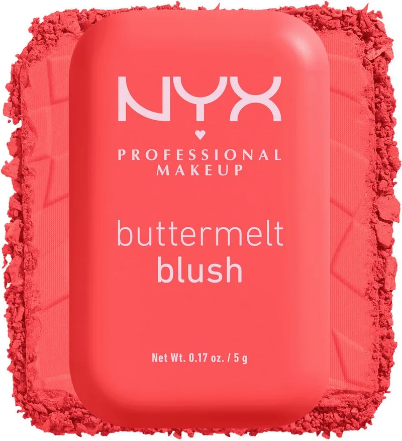 Rouge BUTTERMELT BLUSH, verschmilzt wie ein Puder, lässt sich wie Butter verblenden fra NYX Professional Makeup i Rød – produktbillede 1 af 5