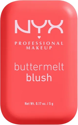 Rouge BUTTERMELT BLUSH, verschmilzt wie ein Puder, lässt sich wie Butter verblenden fra NYX Professional Makeup i Rød – produktbillede 2 af 5