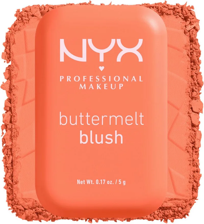 Rouge BUTTERMELT BLUSH, verschmilzt wie ein Puder, lässt sich wie Butter verblenden by NYX Professional Makeup in Orange – product photo