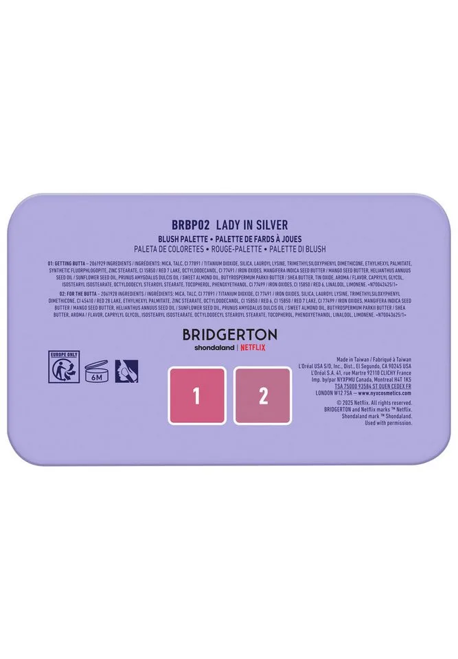 Rouge NYX Professional Makeup Bridgerton Royal Flush Blush Palette 02 von NYX Professional Makeup in Rot – Produktfoto 5 von 5