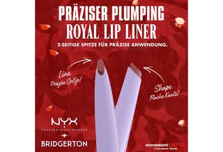 Schmink-Set BRIDGERTON ROYAL TREASURES LIP KIT, 2-tlg., Royal Butter Gloss und Royal Lip Liner fra NYX Professional Makeup i Lyserød – produktbillede 5 af 5