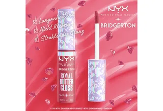 Schmink-Set BRIDGERTON ROYAL TREASURES LIP KIT, 2-tlg., Royal Butter Gloss und Royal Lip Liner fra NYX Professional Makeup i Lyserød – produktbillede 4 af 5