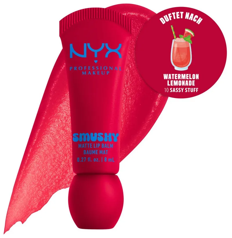 Smushy Matte Lip Balm Lippenbalsem von NYX Professional Makeup in Donkerrood, 8 ml – Produktfoto 3 von 5