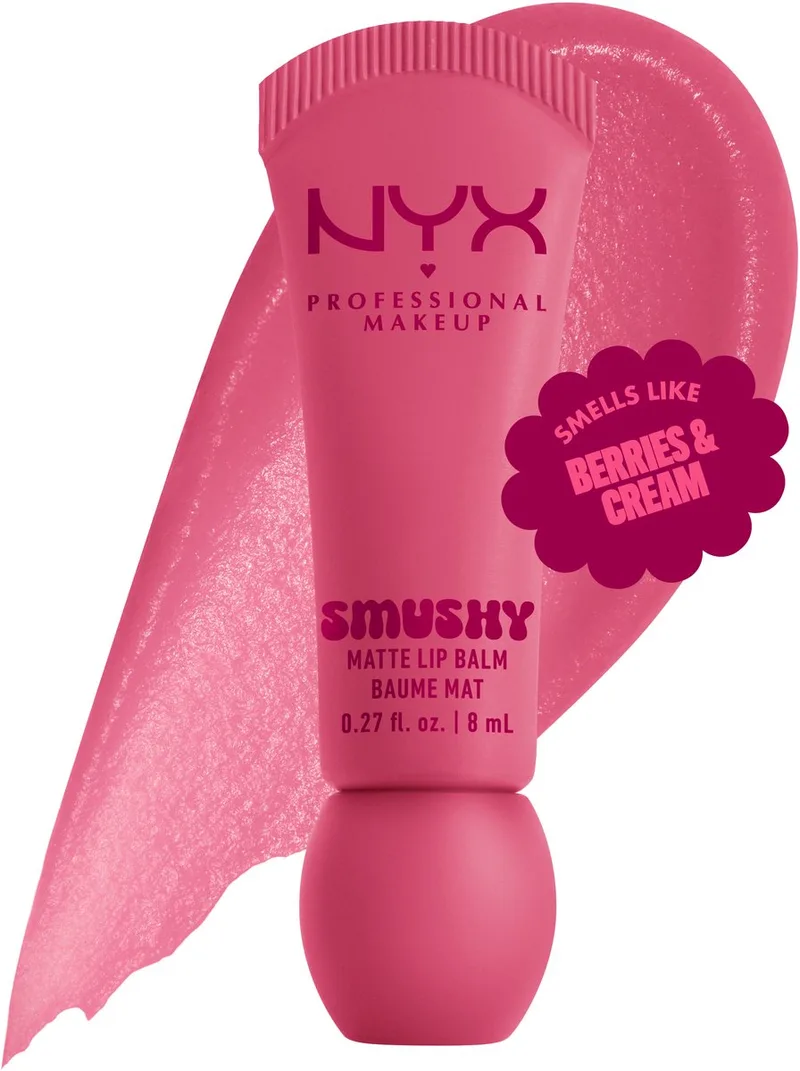 Smushy Matte Lippenbalsem - Zachte, Matte Finish - Met mochi rijstpoeder en suiker-ceramiden - 1 ST von NYX Professional Makeup in Swipe Sesh – Produktfoto 1 von 5