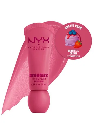 Smushy Matte Lippenbalsem - Zachte, Matte Finish - Met mochi rijstpoeder en suiker-ceramiden - 1 ST von NYX Professional Makeup in Swipe Sesh – Produktfoto 3 von 5
