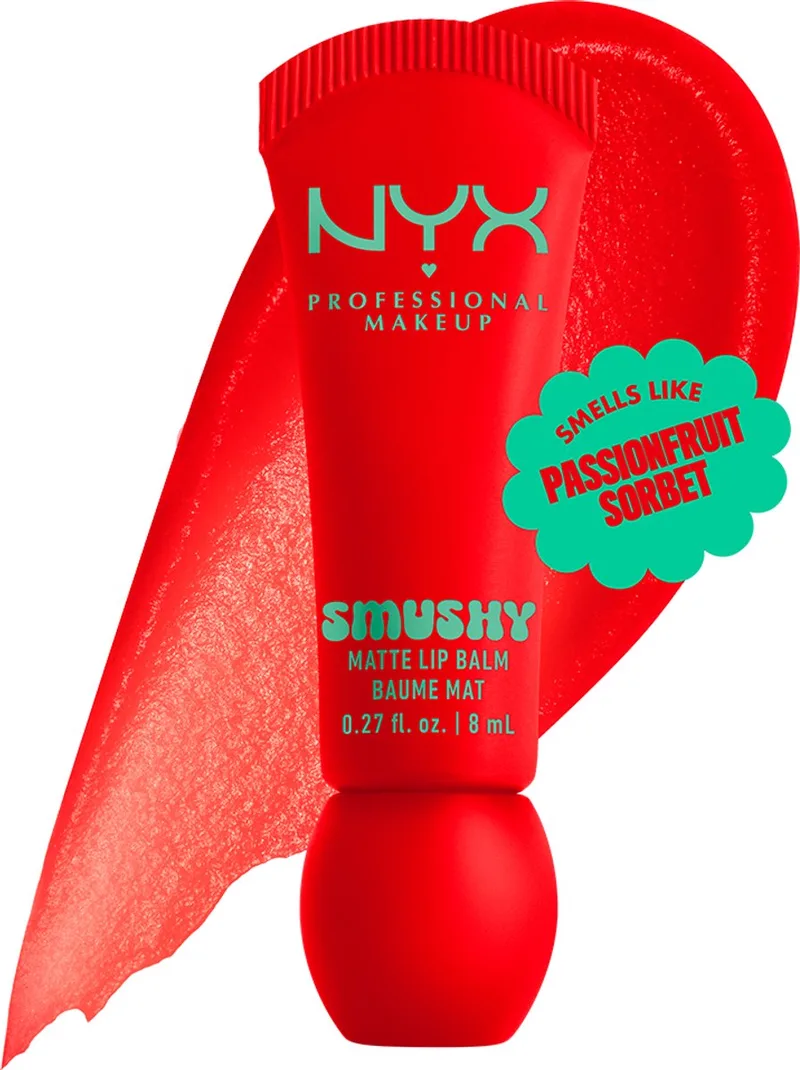 Smushy Matte Lippenbalsem - Zachte, Matte Finish - Met mochi rijstpoeder en suiker-ceramiden - 1 ST von NYX Professional Makeup in Soft Sorbet – Produktfoto