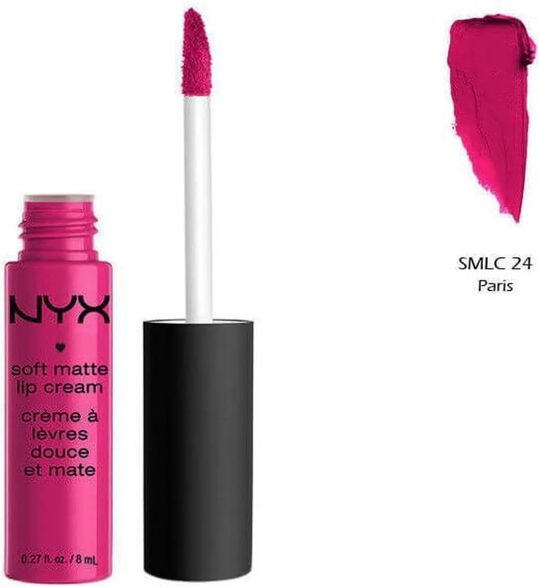 Soft Matte Lip Cream - SMLC24 Paris by NYX Professional Makeup in Fuchsia – product photo