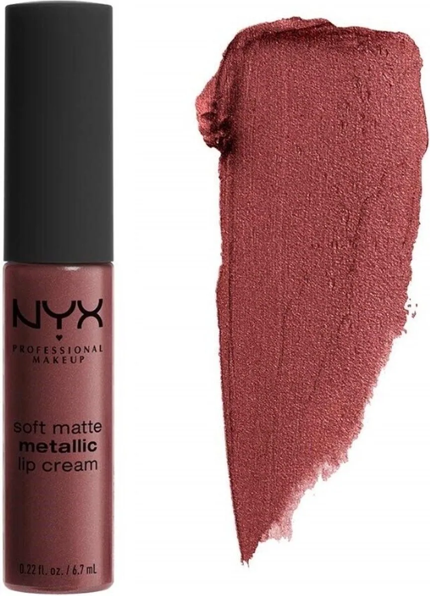 Soft Matte Metallic Lip Cream van NYX Professional Makeup in Rome – productfoto
