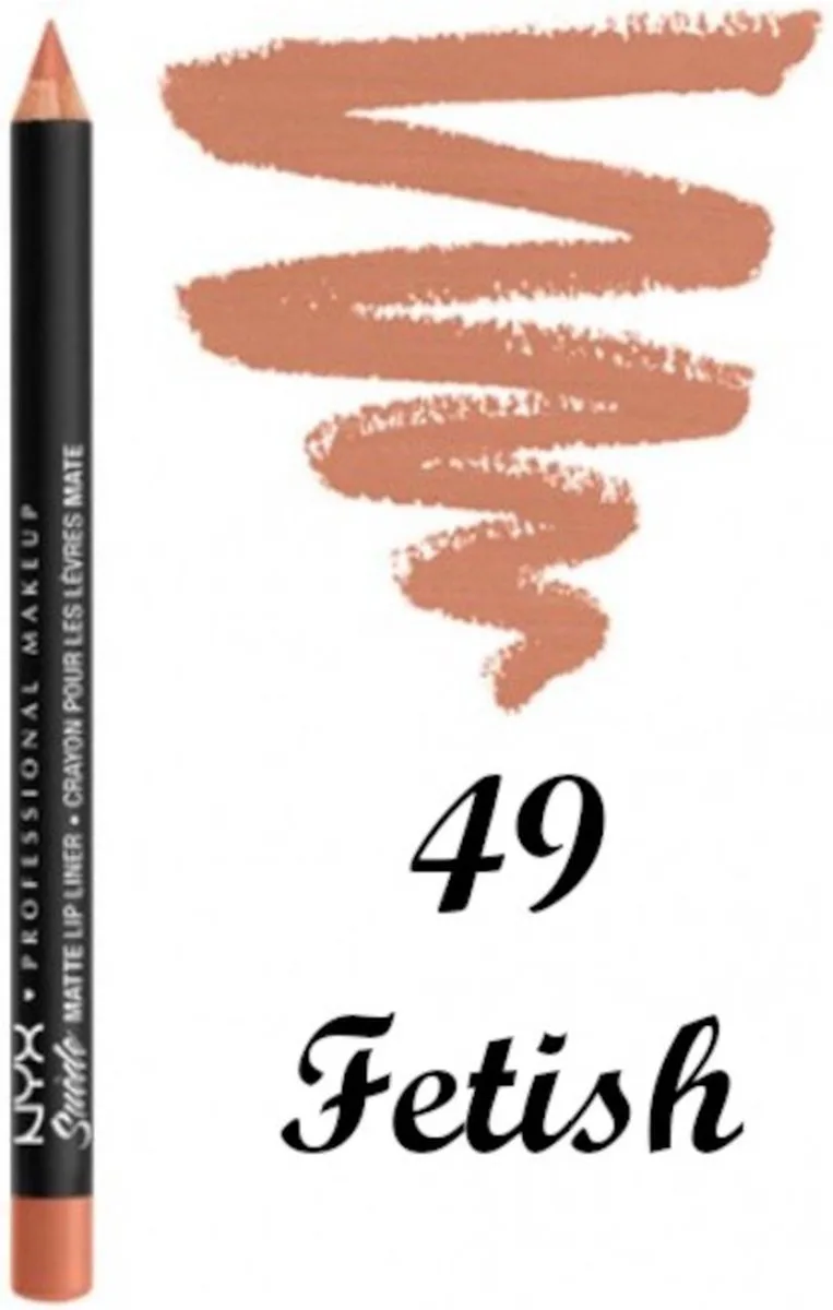 Suéde Matte Lip Liner #SMLL49 by NYX Professional Makeup in Fetish – product photo