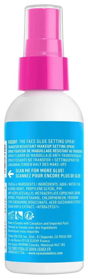 The Face Glue Extreme Hold Makeup Setting Spray Fixing Spray by NYX Professional Makeup in White, 60 ml – product photo 3 of 5