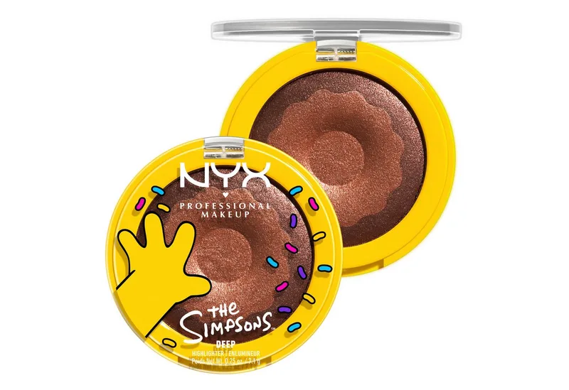 The Simpsons Homer Simpson Donut Highlighter de NYX Professional Makeup en Marron, 7 g – photo du produit 2 sur 5