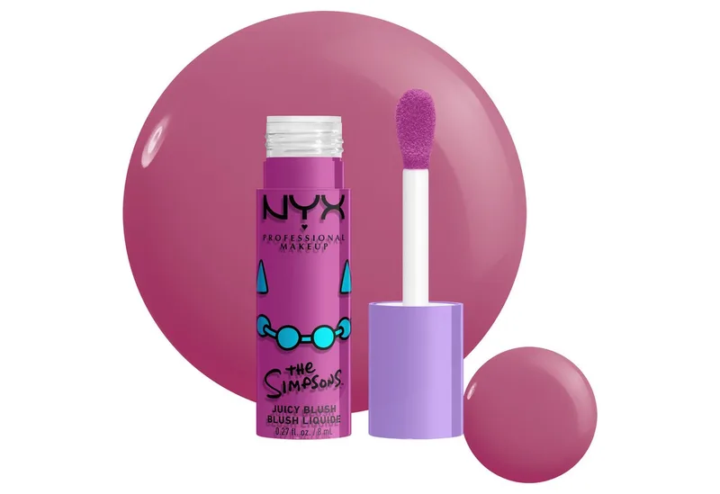 The Simpsons Saucy Sisters Juicy Blush Blushcrème fra NYX Professional Makeup i Lilla, 8 ml – produktbillede 3 af 5