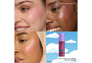 The Simpsons Saucy Sisters Juicy Blush Blushcrème fra NYX Professional Makeup i Lilla, 8 ml – produktbillede 5 af 5