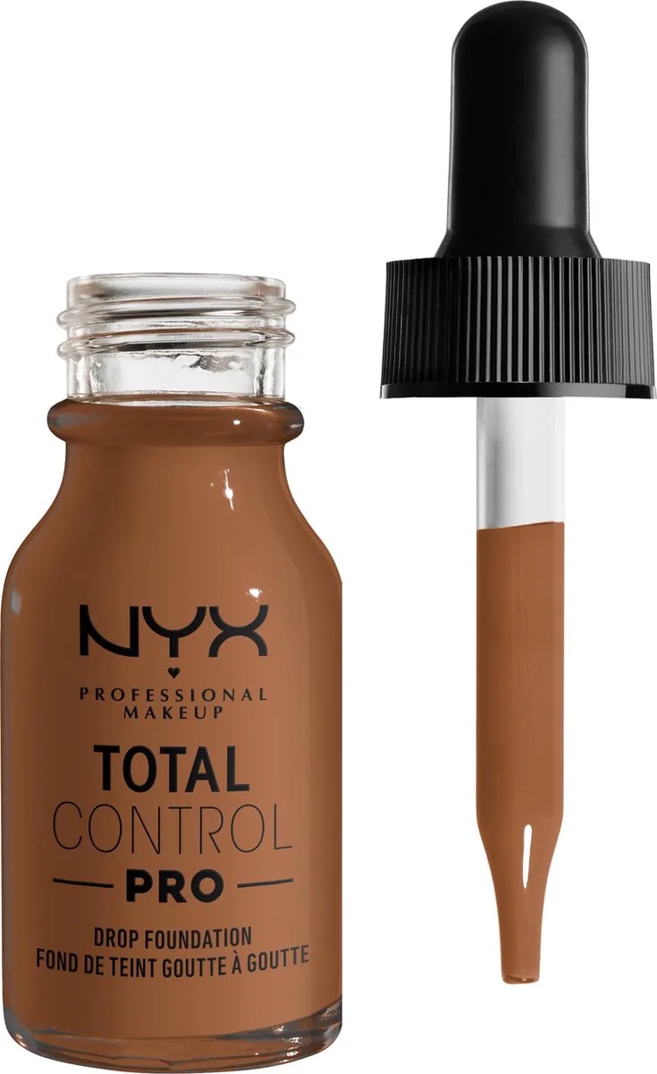 Total Control Pro Drop Foundation - TCPDF17 Cappuccino - Foundation by NYX Professional Makeup in Brown – product photo