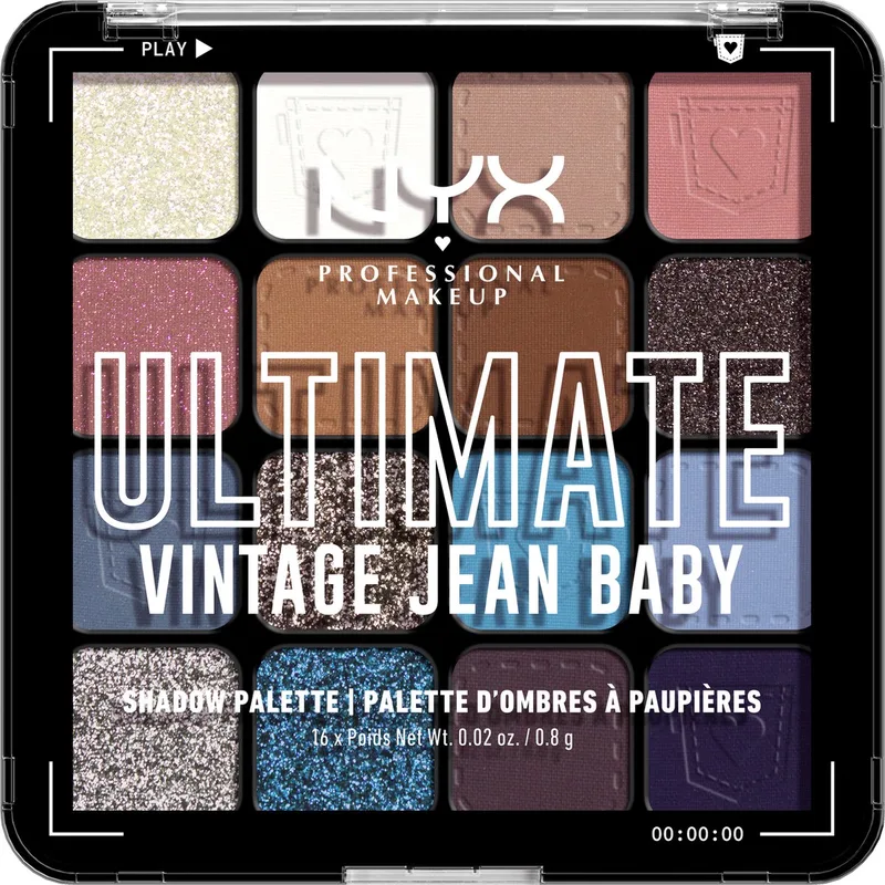 Ultimate Shadow Palette van NYX Professional Makeup in Vintage Jean Baby – productfoto