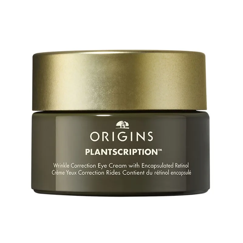 PLANTSCRIPTION rimpelcorrigerende oogcrème met ingekapseld retinol fra Origins i 15 ml – produktbillede