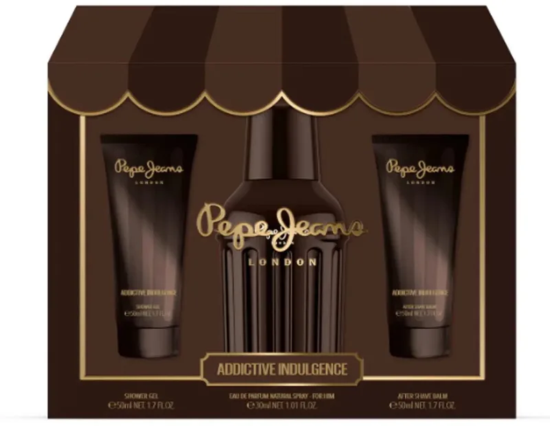 Addictive Indulgence For Him EDP | 50 ml + 30 ml + 50 ml | Set 3 st von Pepe Jeans – Produktfoto