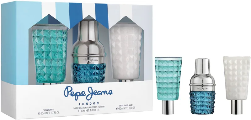 Duft-Set Pepe Jeans Gift Set for him, 3-tlg., Langlebiger Duft by Pepe Jeans – product photo 1 of 2