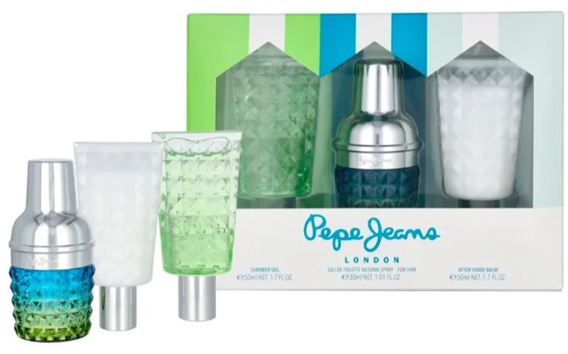 Heren Geschenkset London Cocktail | Eau de Toilette, After shave balm & showergel fra Pepe Jeans – produktbillede