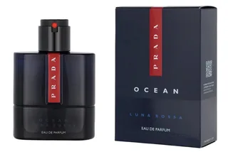 Eau de Parfum Luna Rossa Ocean EDP Herren Spray, Frisch-holziger Duft mit Grapefruit, Weihrauch, Vanille und Amber von Prada – Produktfoto 2 von 2