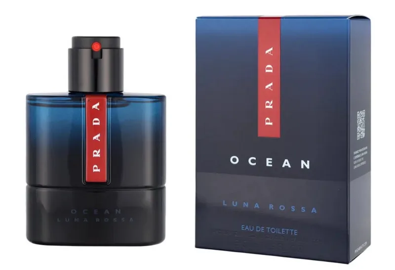 Eau de Toilette Luna Rossa Ocean EDT Herren Spray, Frisch-aromatischer Duft mit Bergamotte, Lavendel, Iris und Moschus de Prada – photo du produit 1 sur 2