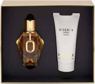 Eau de Parfum Rabanne Million Gold for Her Set, 2-tlg., mit holziger Note fra Rabanne – produktbillede 1 af 2