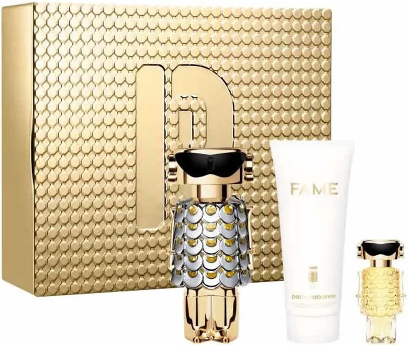 Fame Eau De Perfume Spray 80ml Set 3 - EDP 80Ml + EDP 4Ml + Body Lotion 100Ml de Rabanne – photo du produit