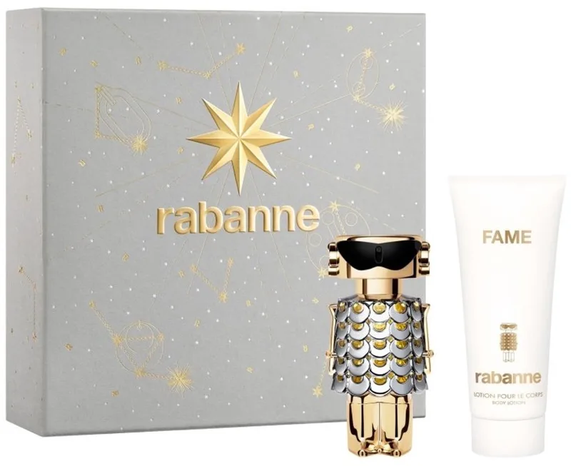 Fame Giftset - 50 ml eau de parfum spray + 100 ml bodylotion - cadeauset voor dames by Rabanne – product photo